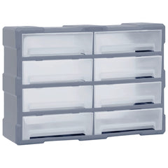 vidaXL Multi-drawer Organiser with 8 Big Drawers 52x16x37 cm 1