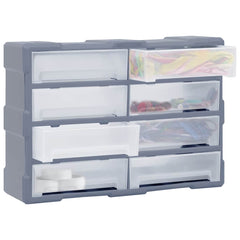 vidaXL Multi-drawer Organiser with 8 Big Drawers 52x16x37 cm 3