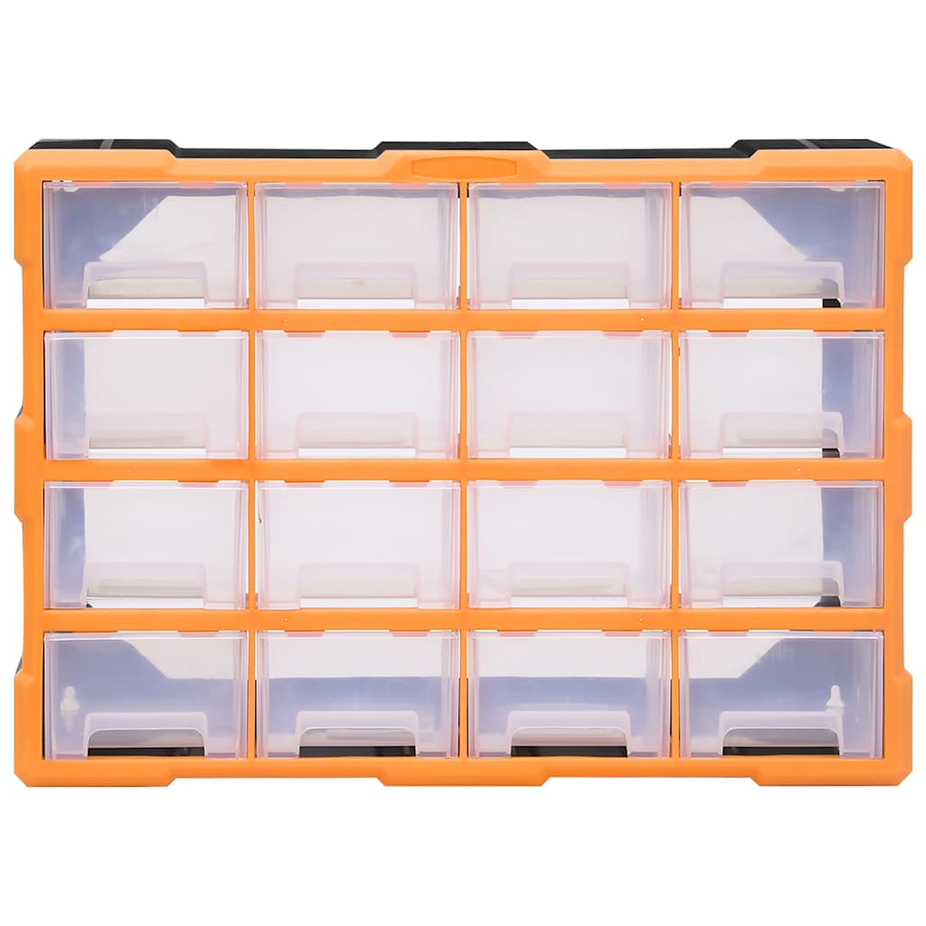 vidaXL Multi-drawer Organiser with 16 Middle Drawers 52x16x37 cm 5