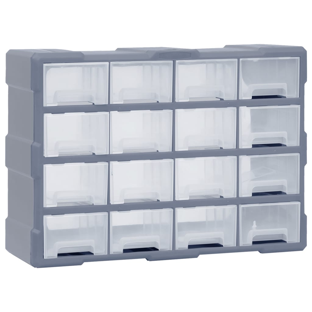 vidaXL Multi-drawer Organiser with 16 Middle Drawers 52x16x37 cm 1