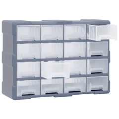 vidaXL Multi-drawer Organiser with 16 Middle Drawers 52x16x37 cm 4