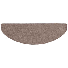 vidaXL Stair Mat |  Set of 10 | Cream | Needle-punched fabric | 65 x 21 cm 5