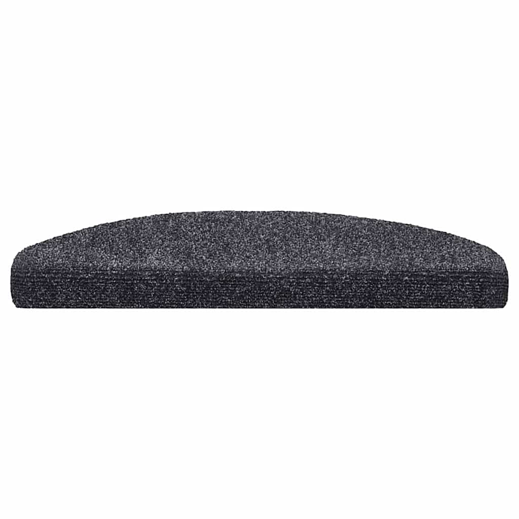 vidaXL Stair Mat | Set of 10 | Dark grey | Needle-punched fabric 4