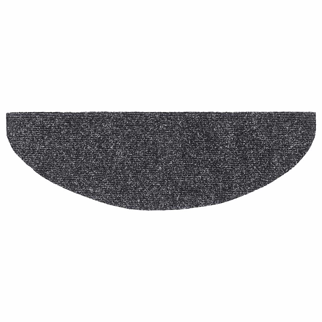 vidaXL Stair Mat | Set of 10 | Dark grey | Needle-punched fabric 5