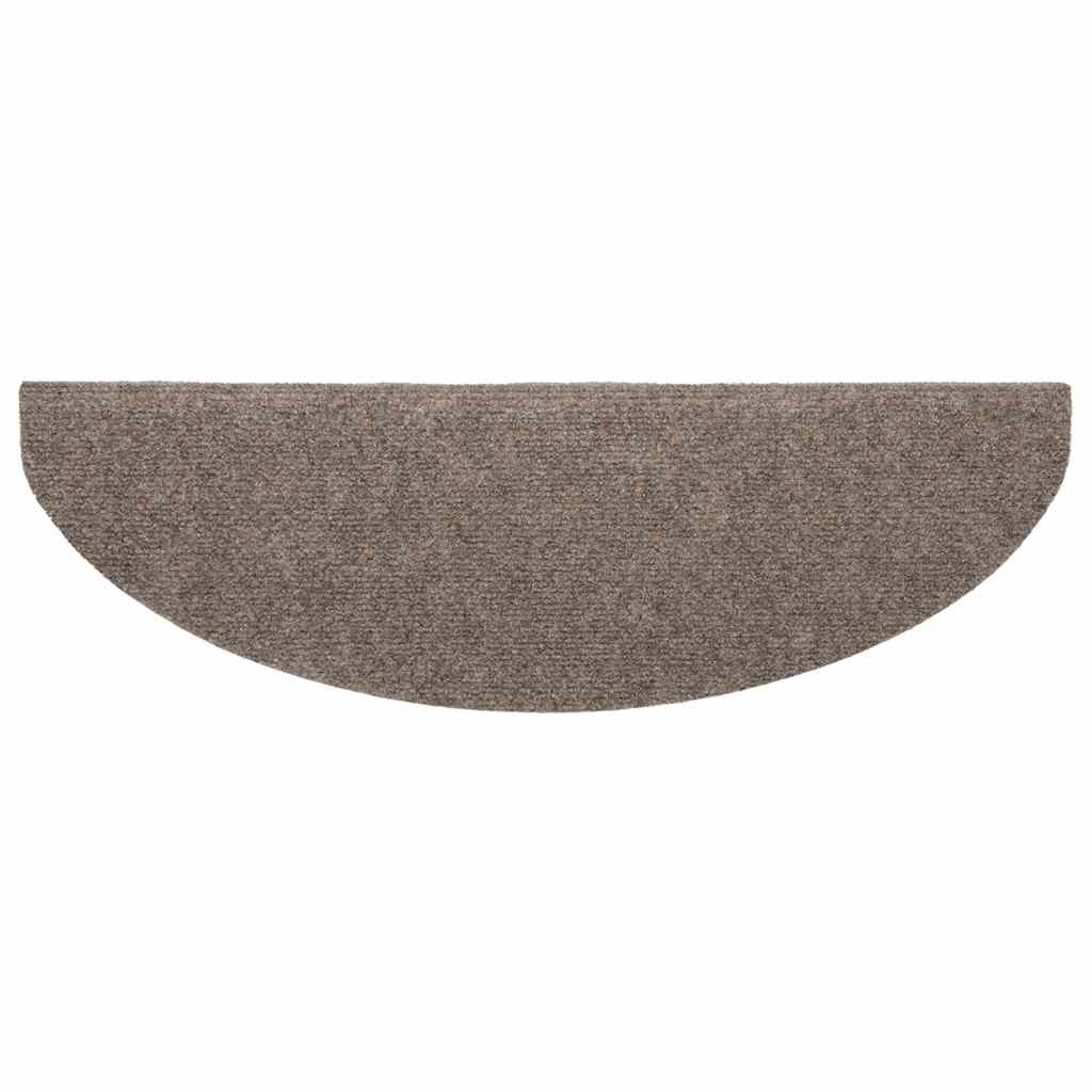 vidaXL Stair Mat | Set of 10 | Cream | Needle-punched fabric (100% PP) 5