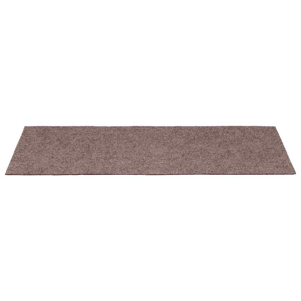 vidaXL Stair Mats Self-adhesive 10 pcs 65x21x4 cm Light Brown Rectangular Edge 4