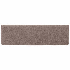 vidaXL Stair Mats Self-adhesive 10 pcs 65x21x4 cm Light Brown Rectangular Edge 5
