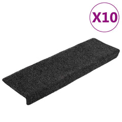 vidaXL Carpet Stair Tread | Set of 10 | Grey 2
