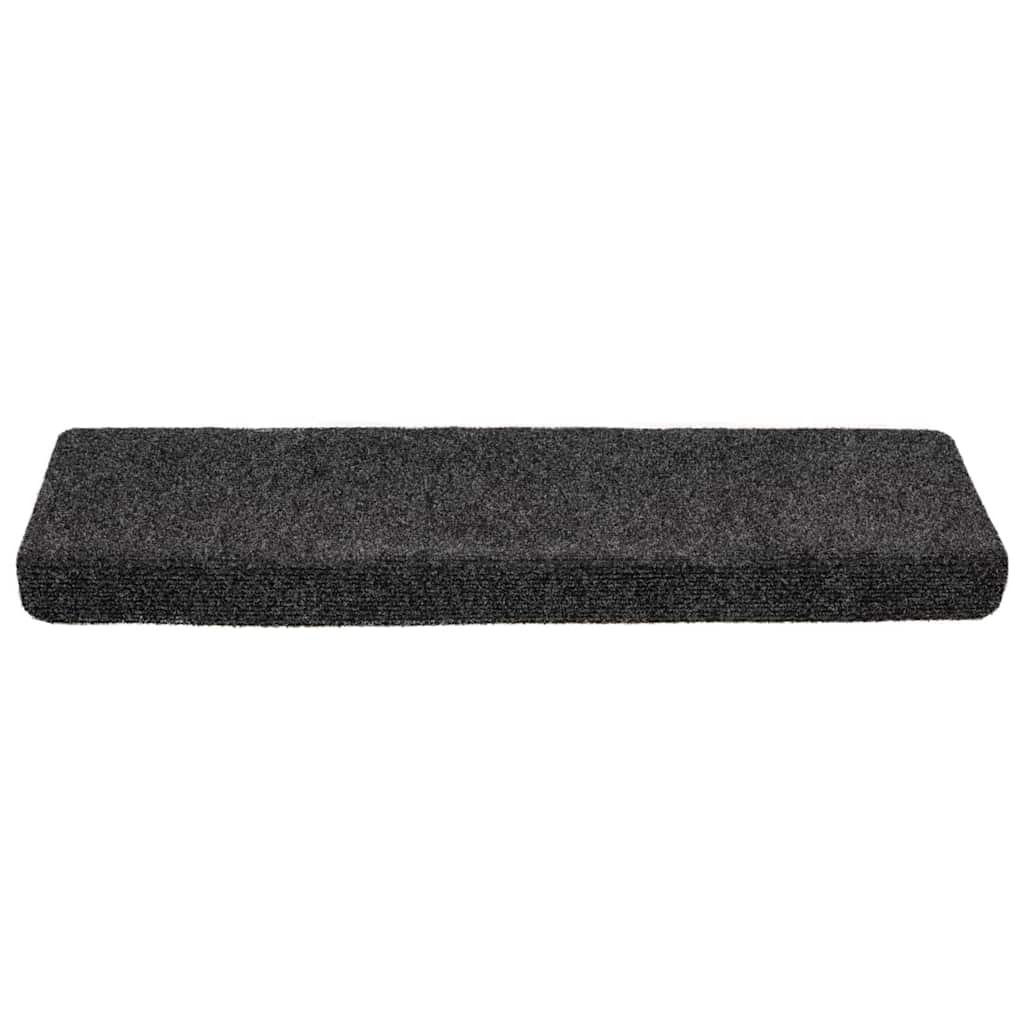 vidaXL Carpet Stair Tread | Set of 10 | Grey 4