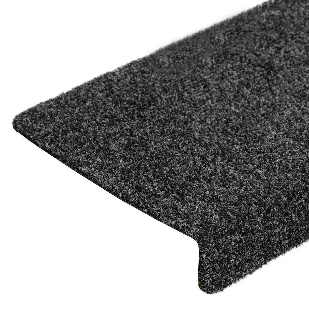 vidaXL Carpet Stair Tread | Set of 10 | Grey 6