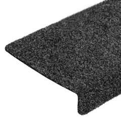 vidaXL Carpet Stair Tread | Set of 10 | Grey 6