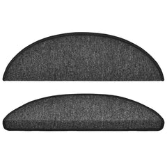 vidaXL Stair mats 10 pcs 56 x 17 x 3 cm Non-Slip Anthracite 4