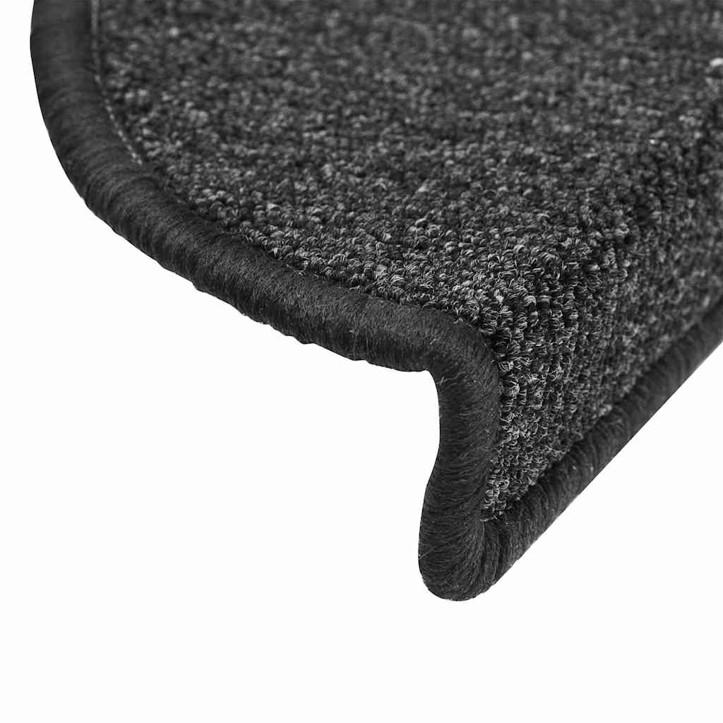 vidaXL Stair mats 10 pcs 56 x 17 x 3 cm Non-Slip Anthracite 6