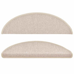 vidaXL Stair mats 10 pcs 56 x 17 x 3 cm Non-Slip Taupe 4