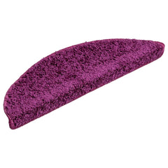 vidaXL Stair Mats 10 pcs 56x17x3 cm Violet Half Round 3