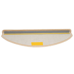 vidaXL Stair Mats 10 pcs 65x21x4 cm Cream Half Round Large 6