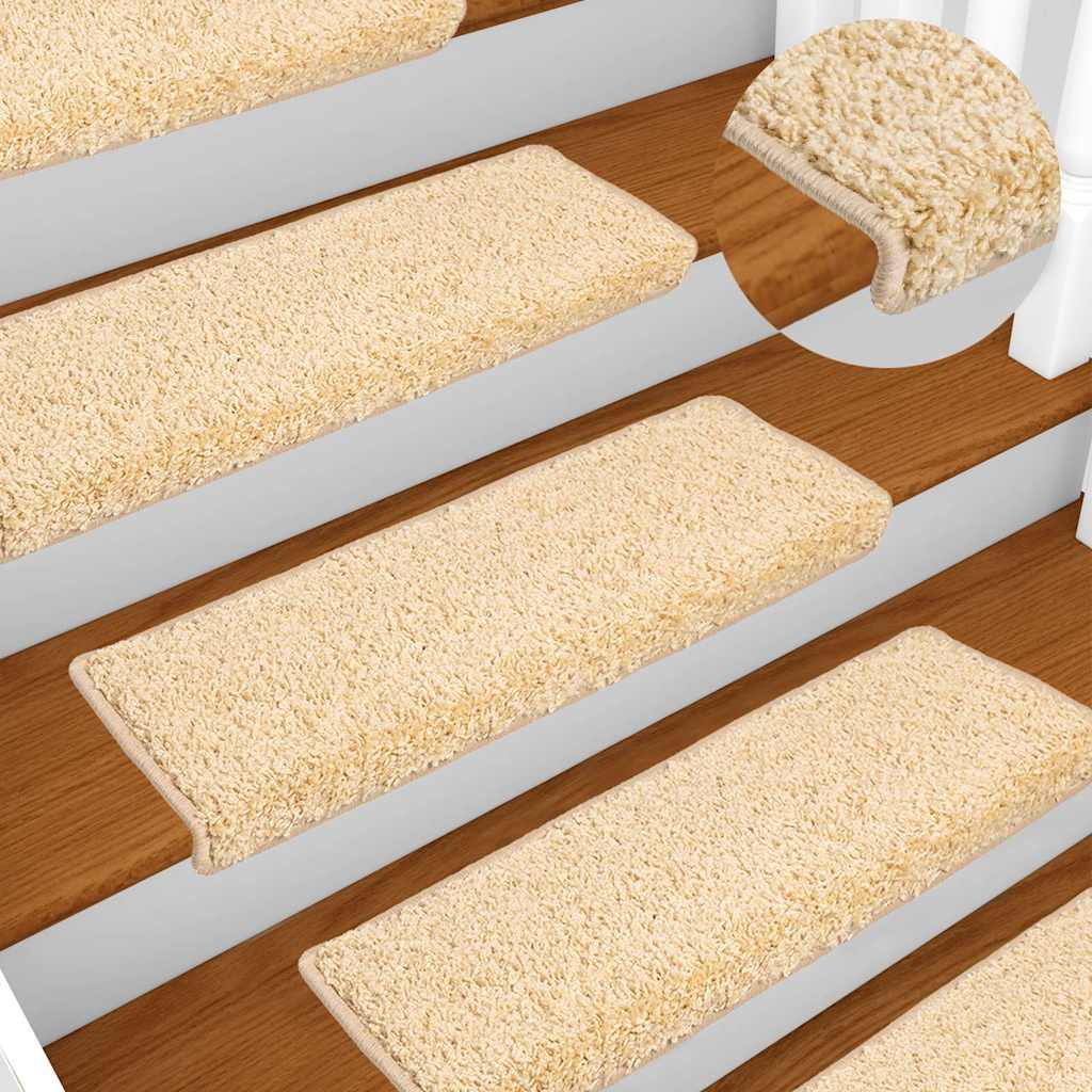 vidaXL Stair Mat | Set of 10 | Brown 1