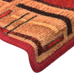 vidaXL Stair Mats Self-adhesive 5 pcs 65x21x4 cm Red 6