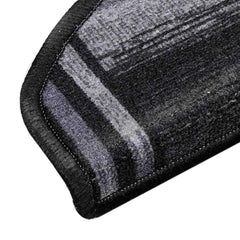 vidaXL Stair Mat | Set of 5 | Black and grey | 100% Polyamide tufted | Standard 6