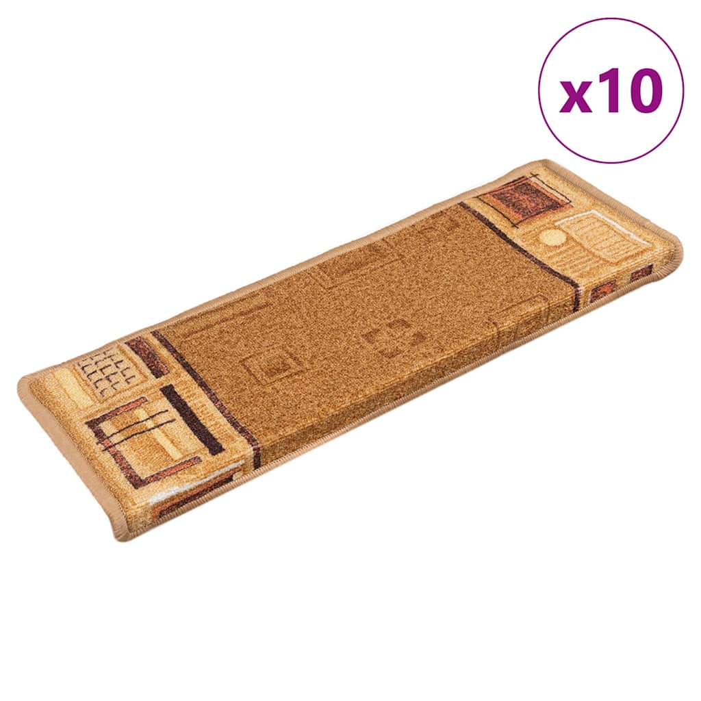 Stair Mats Self-adhesive Rectangular in Beige