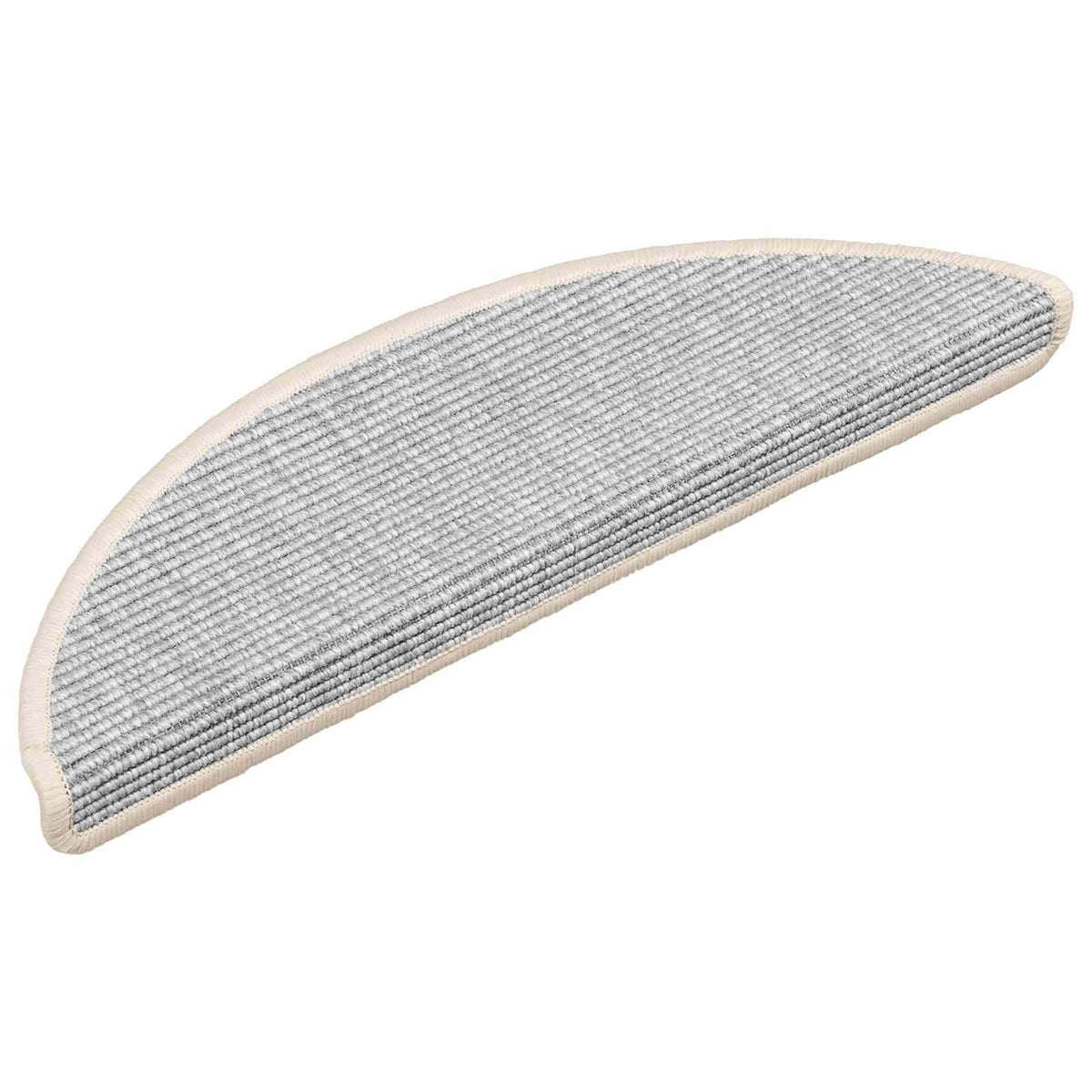 Stair Mats 15 pcs 56x17x3 cm Half Round Silver