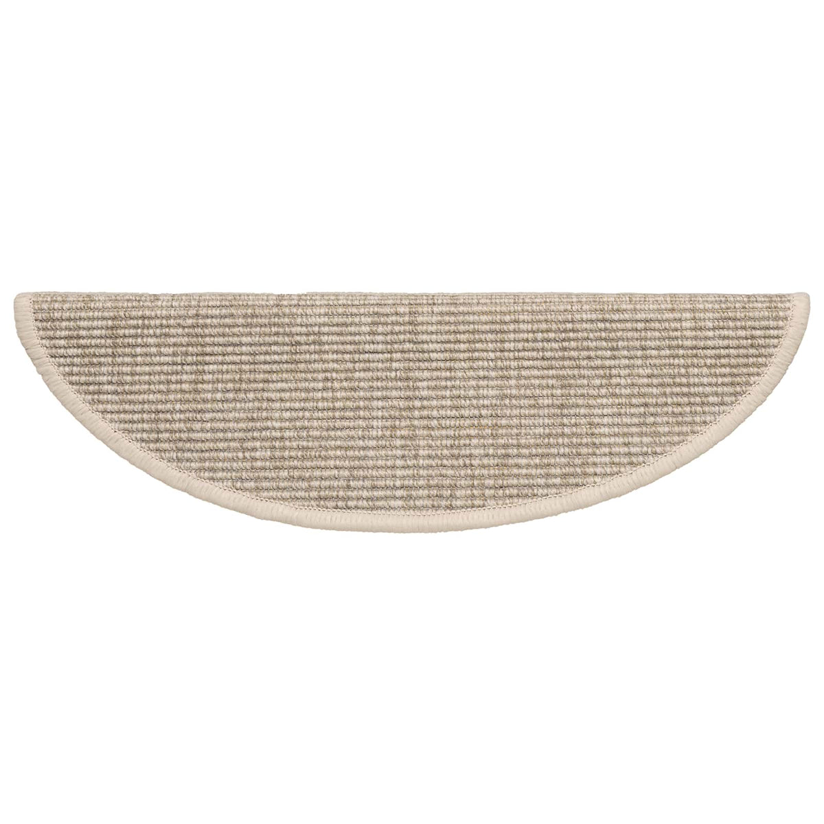 Stair Mats 15 pcs 56x17x3 cm Half Round Light beige