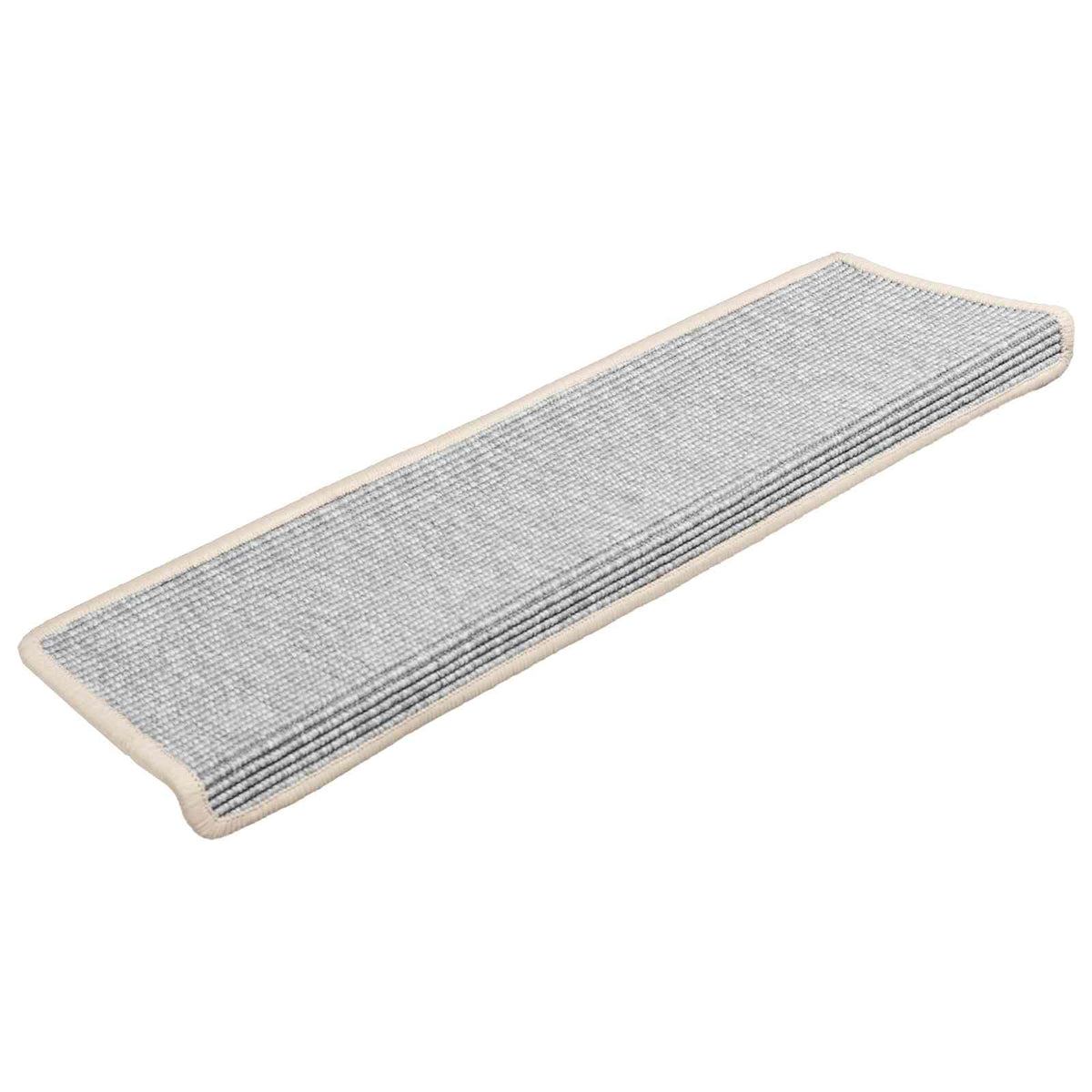 Stair Mats 15 pcs Rectangular Edge in Silver
