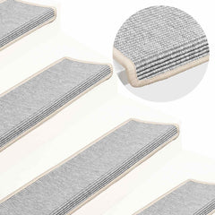 Stair Mats 15 pcs Rectangular Edge