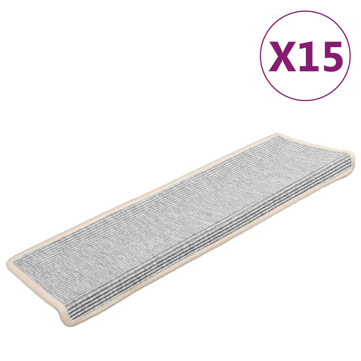 Stair Mats 15 pcs Rectangular Edge