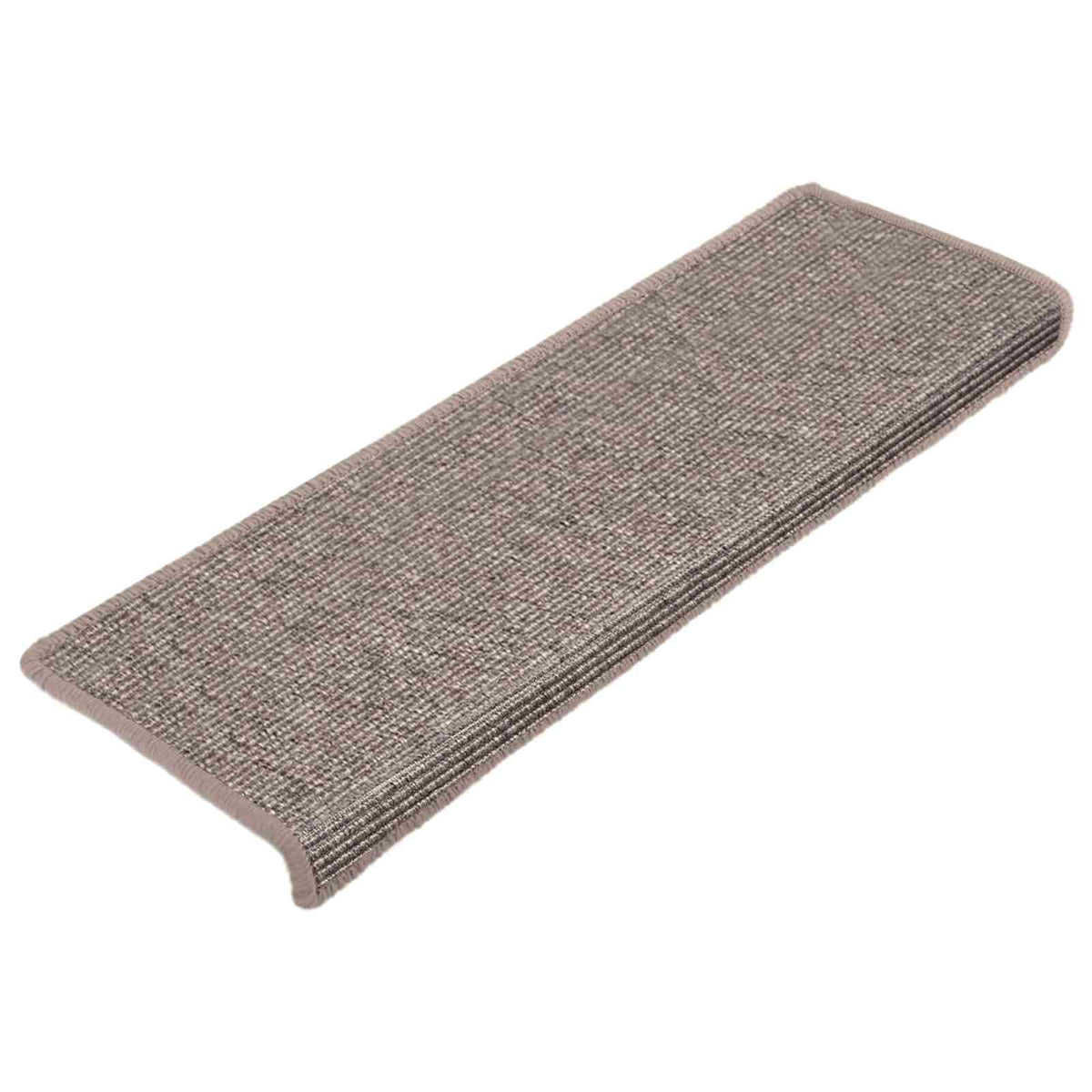 Stair Mats 15 pcs Rectangular Edge in Dark Beige