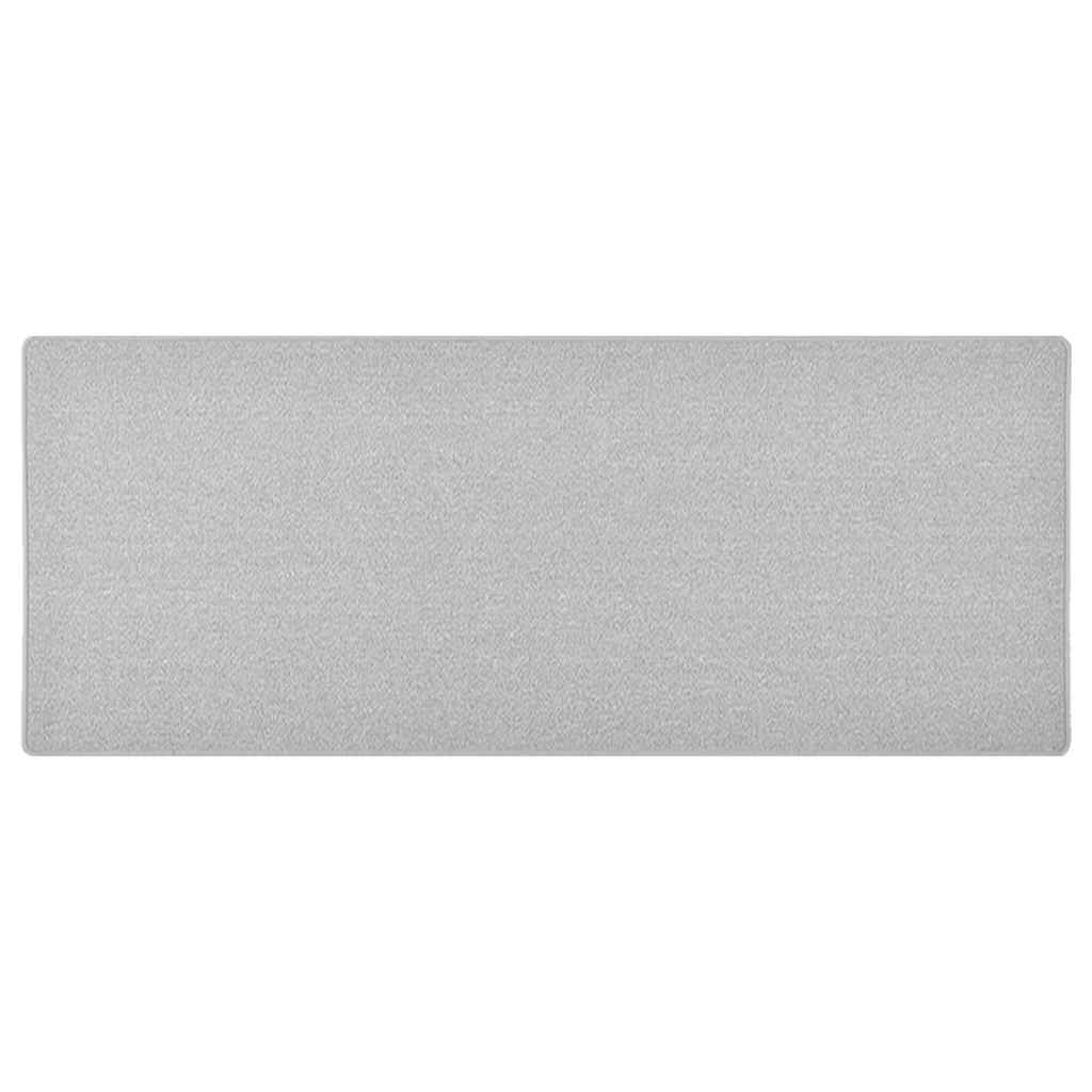vidaXL Carpet Runner | Light grey | Needle-punched fabric (100% polypropylene) 1