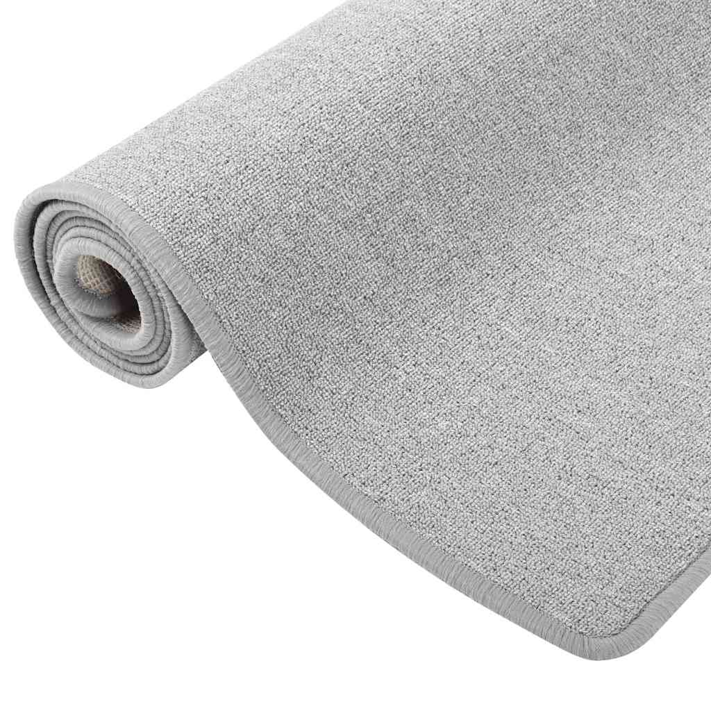 vidaXL Carpet Runner | Light grey | Needle-punched fabric (100% polypropylene) 2