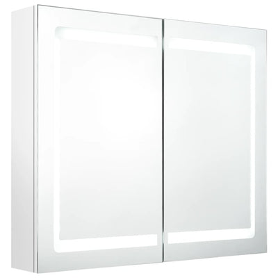 LED Bathroom Mirror Cabinet Shining White 80x12x68 cm