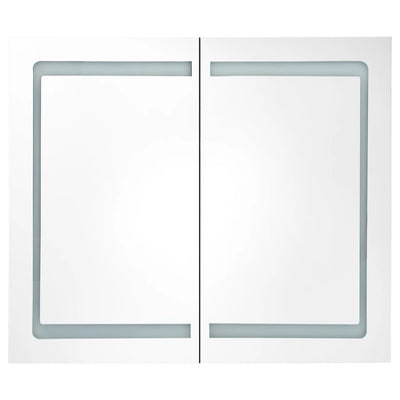 LED Bathroom Mirror Cabinet Shining White 80x12x68 cm