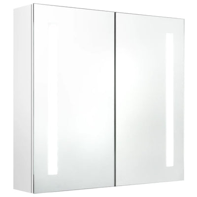 LED Bathroom Mirror Cabinet Shining White 62x14x60 cm