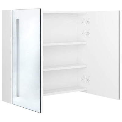 LED Bathroom Mirror Cabinet Shining White 62x14x60 cm