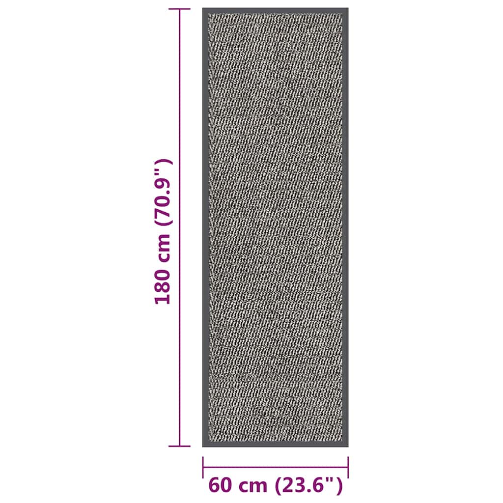 326946 vidaXL Doormat Tufted 60x180 cm Light Brown 5