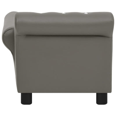 Dog Sofa Grey 83x45x42 cm Faux Leather