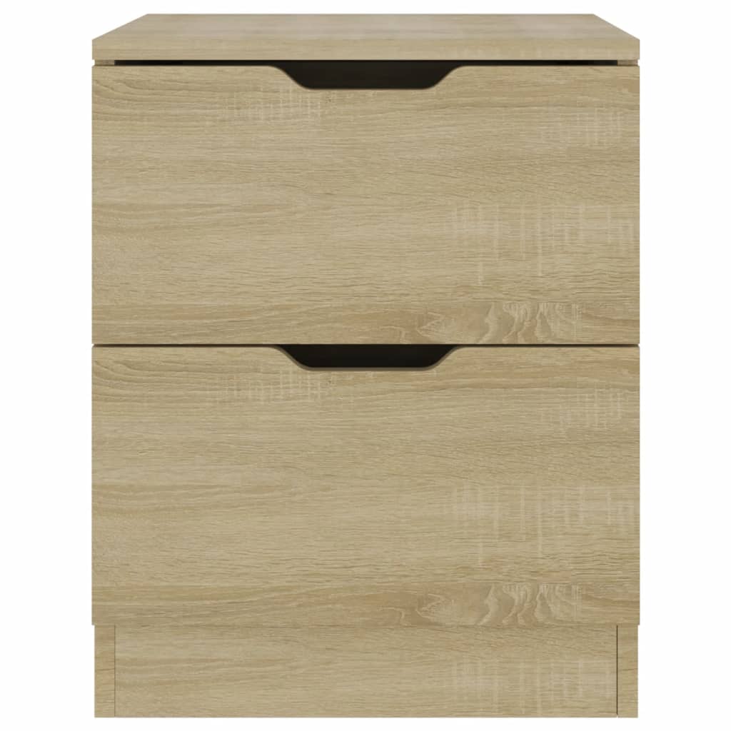 vidaXL Bedside Cabinets 2 pcs Sonoma Oak 40x40x50 cm Engineered Wood 4