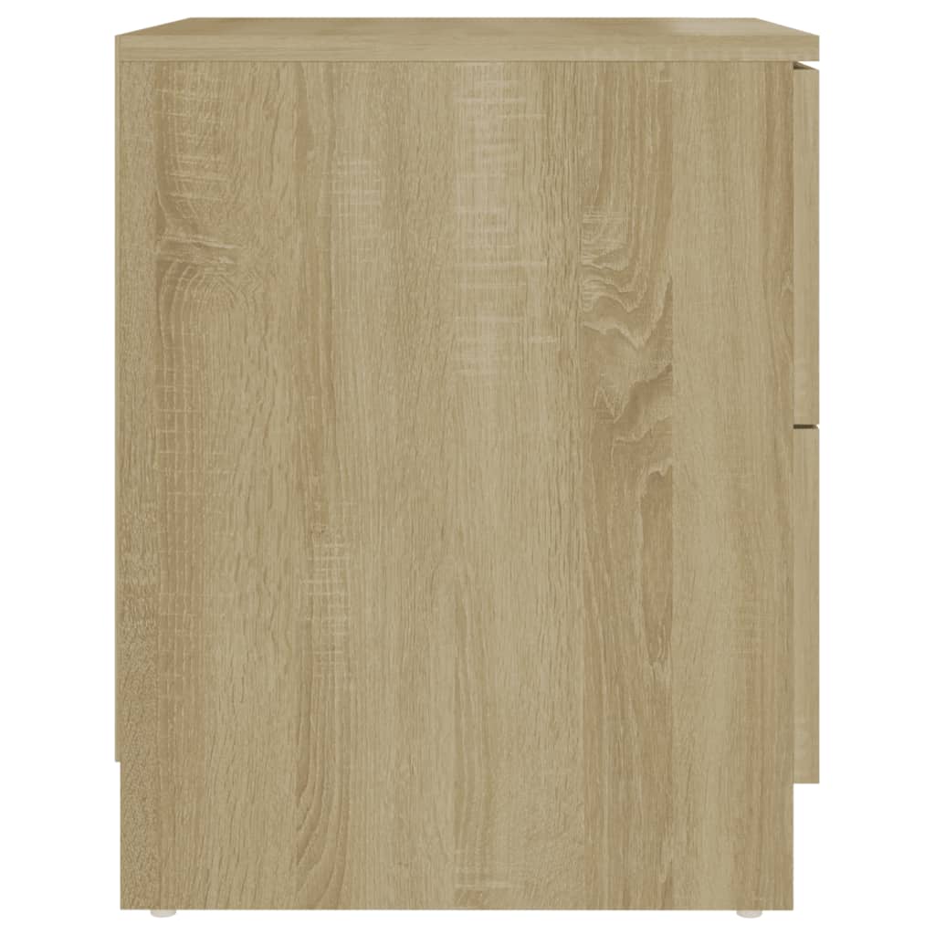 vidaXL Bedside Cabinets 2 pcs Sonoma Oak 40x40x50 cm Engineered Wood 5