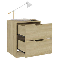 Bedside Cabinet 40x40x50 cm Engineered Wood Sonoma oak 2