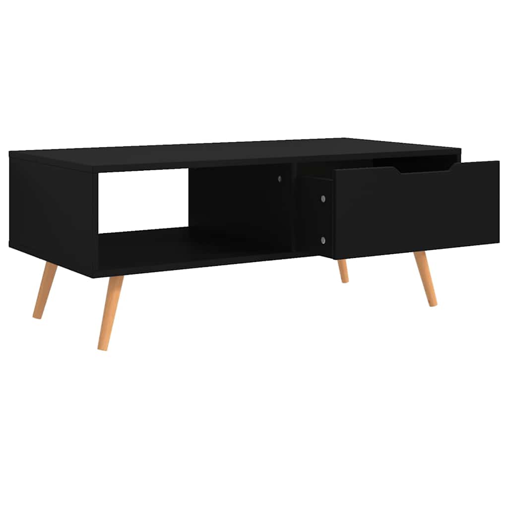 vidaXL Coffee Table | Black | Engineered wood, MDF | 100 x 49.5 x 43 cm 4