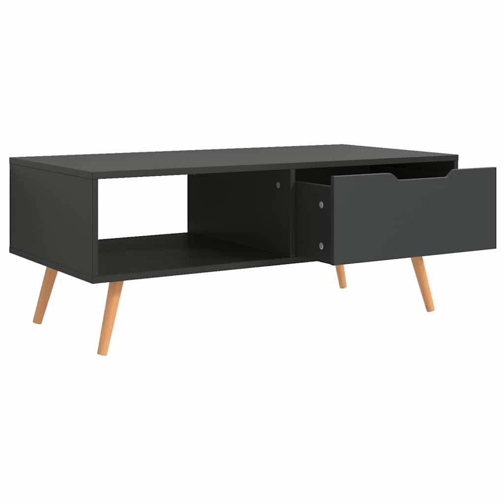 vidaXL Coffee Table | Grey | Engineered wood, MDF | 100 x 49.5 x 43 cm | Storage 5