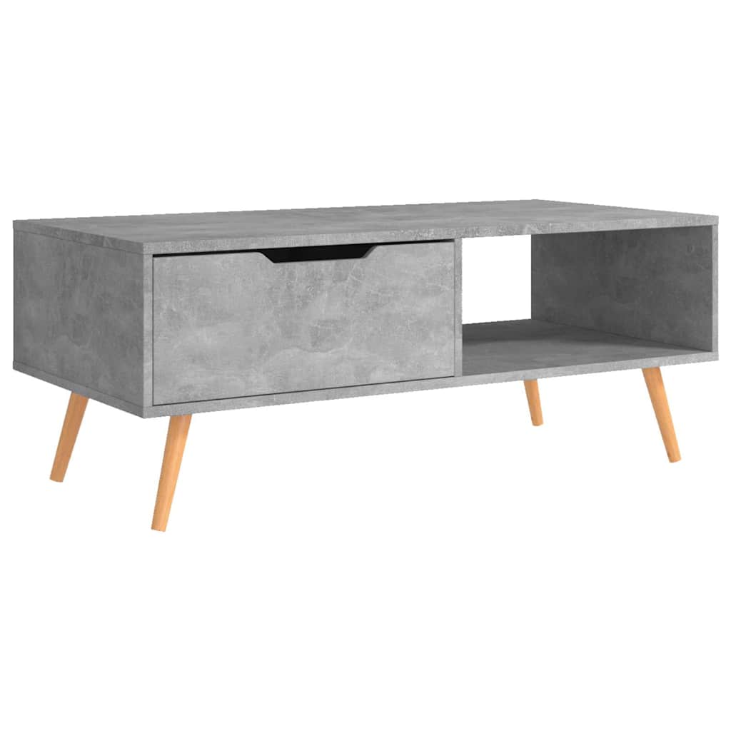 vidaXL Coffee Table | Concrete grey | Engineered wood, MDF | 100 cm 4