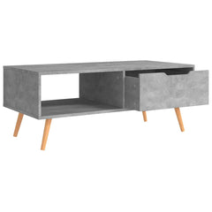 vidaXL Coffee Table | Concrete grey | Engineered wood, MDF | 100 cm 5