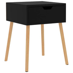 vidaXL Bedside Cabinet | High gloss black | Engineered wood | 40 cm square 2