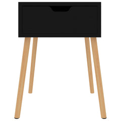 vidaXL Bedside Cabinet | High gloss black | Engineered wood | 40 cm square 3