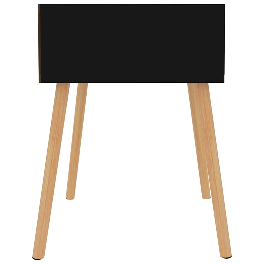 vidaXL Bedside Cabinet | High gloss black | Engineered wood | 40 cm square 4