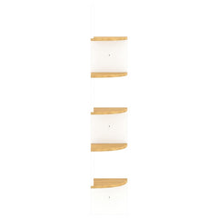 vidaXL Wall Corner Shelf | White and Sonoma Oak | Engineered wood | Medium 5