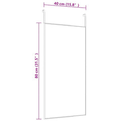 vidaXL Door Mirror | Black | Aluminium | Medium | Door Mirror | Rectangular 4